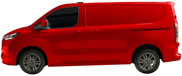 2025 Ford Transit Custom Van Spor Kırmızı Rengi