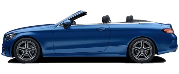 Mercedes C Serisi Cabriolet Metalik Spektral Mavi Fabrika Çıkış Rengi