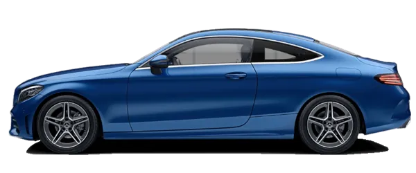 Mercedes C Serisi Coupe Metalik Spektral Mavi Fabrika Çıkış Rengi