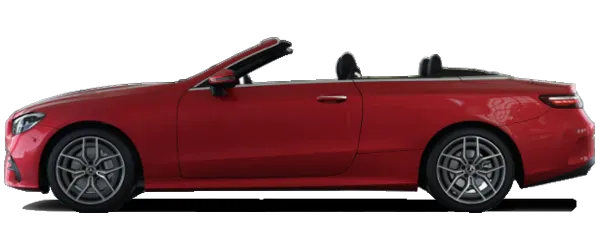 Mercedes E Serisi Cabriolet Metalik Kırmızı Fabrika Çıkış Rengi