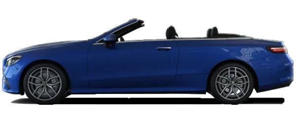 Mercedes E Serisi Cabriolet Parlak Mavi Metalik Fabrika Çıkış Rengi