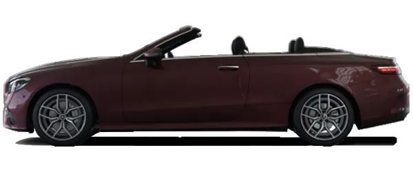 Mercedes E Serisi Cabriolet Rubelit Kırmızı Fabrika Çıkış Rengi