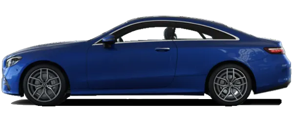 Mercedes E Serisi Coupe Parlak Mavi Fabrika Çıkış Rengi